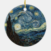 Van Gogh Sterrennacht Keramisch Ornament (Achterkant)
