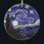 Van Gogh Sterrennacht Keramisch Ornament<br><div class="desc">Van Gogh Sterrennacht</div>