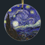 Van Gogh Sterrennacht Keramisch Ornament<br><div class="desc">Van Gogh Sterrennacht</div>