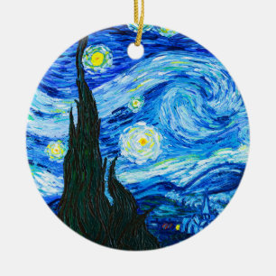 Van Gogh Sterrennacht Keramisch Ornament