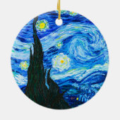 Van Gogh Sterrennacht Keramisch Ornament (Achterkant)