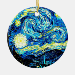 Van Gogh: Sterrennacht Keramisch Ornament