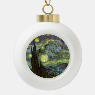 Van Gogh: Sterrennacht Keramische Bal Ornament