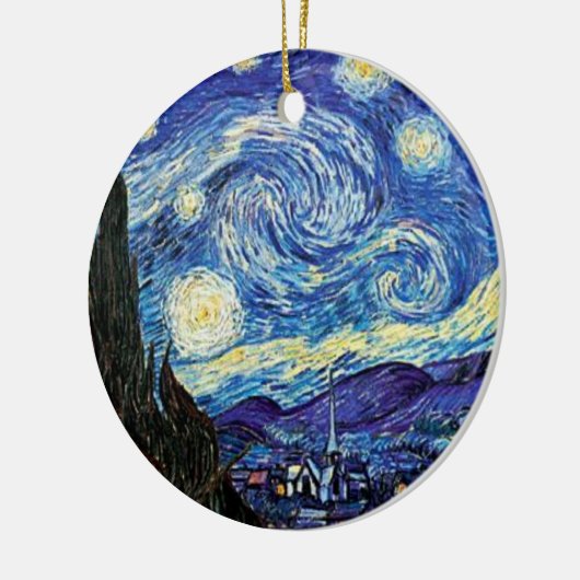 Van Gogh - Sterrennacht Kerst Ornament (Links)