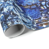 Van Gogh - Sterrennacht Kerst van de Kerst Cadeaupapier (Rol Hoek)