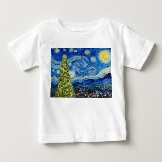 Van Gogh Sterrennacht - kerstboom (Voorkant)