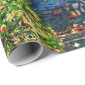 Van Gogh Sterrennacht - kerstboom Cadeaupapier (Rol Hoek)