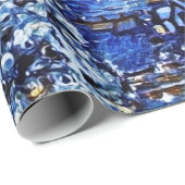 Van Gogh Sterrennacht - kerstboom Cadeaupapier (Rol Hoek)