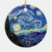 Van Gogh - Sterrennacht kerstversiering Keramisch Ornament (Achterkant)