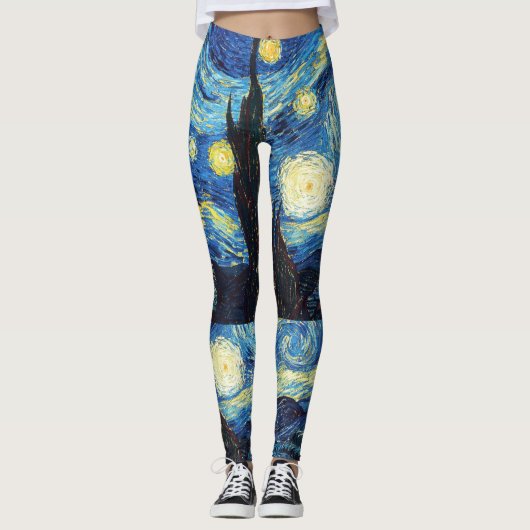 Van Gogh Sterrennacht Leggings (Voorkant)