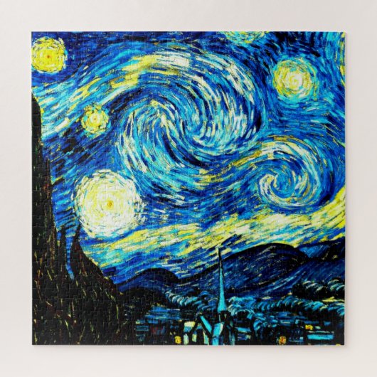 Van Gogh - Sterrennacht Legpuzzel (Verticaal)