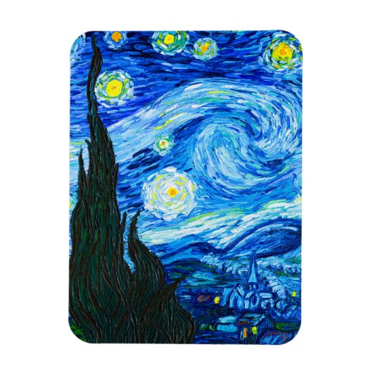 Van Gogh Sterrennacht Magneet (Verticaal)