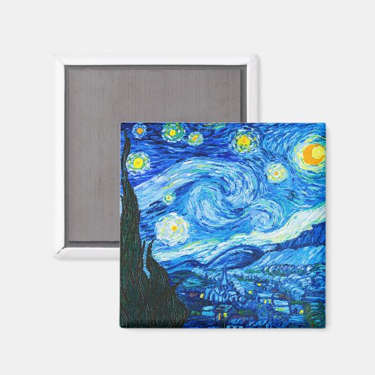 Van Gogh Sterrennacht Magneet (Voorkant / Achterkant)