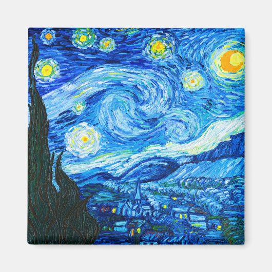 Van Gogh Sterrennacht Magneet (Voorkant)