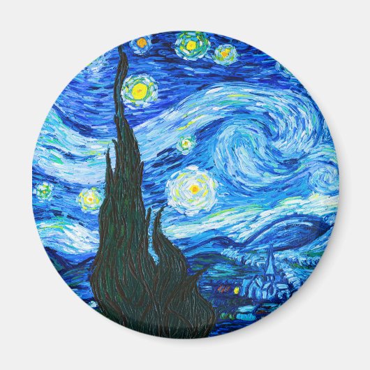 Van Gogh Sterrennacht Magneet (Voorkant)