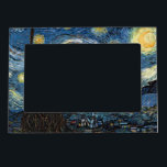 Van Gogh Sterrennacht Magnetisch Lijstje<br><div class="desc">Vincent Van Gogh Sterrennacht meesterwerk,   kunstwerk over moderne producten uit Zazilicious</div>