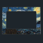 Van Gogh Sterrennacht Magnetisch Lijstje<br><div class="desc">Vincent Van Gogh Sterrennacht meesterwerk,   kunstwerk over moderne producten uit Zazilicious</div>