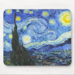 VAN GOGH STERRENNACHT MUISMAT<br><div class="desc">"van gogh vincent",  sterrennacht,  "beroemd schilderij",  ,  sterren,  hemel,  "fijne kunst",  blauw</div>
