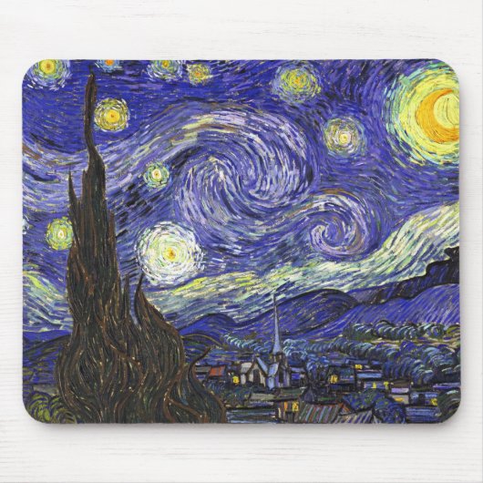 Van Gogh Sterrennacht Muismat (Voorkant)