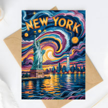 Van Gogh Sterrennacht New York Liberty Travel