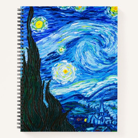 Van Gogh Sterrennacht Notitieboek (Voorkant)