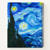 Van Gogh Sterrennacht Notitieboek (Achterkant)
