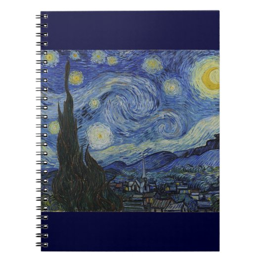 Van Gogh Sterrennacht Notitieboek (Voorkant)