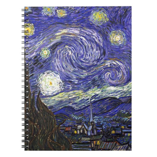 Van Gogh Sterrennacht Notitieboek (Voorkant)