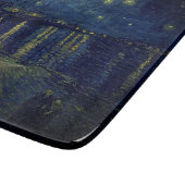 Van Gogh Sterrennacht op Rijnglas Snijplank (Hoek)