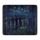 Van Gogh Sterrennacht op Rijnglas Snijplank (Voorkant)