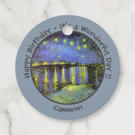 van Gogh Sterrennacht Over de Rhône Feestartikelen Bedankjes Labels