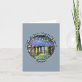 van Gogh Sterrennacht Over de Rhône Feestartikelen Bedankkaart