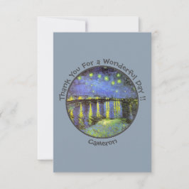 van Gogh Sterrennacht Over de Rhône Feestartikelen Bedankkaart
