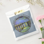 van Gogh Sterrennacht Over de Rhône Feestartikelen Bedankzakje (Gezegeld)