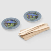 van Gogh Sterrennacht Over de Rhône Feestartikelen Handwaaier (Niet-gemonteerd)