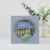 van Gogh Sterrennacht Over de Rhône Feestartikelen Kaart (Staand voorkant)