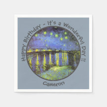 van Gogh Sterrennacht Over de Rhône Feestartikelen