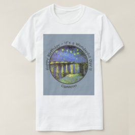 van Gogh Sterrennacht Over de Rhône Feestartikelen T-shirt