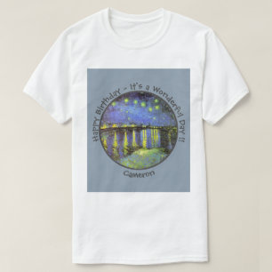 van Gogh Sterrennacht Over de Rhône Feestartikelen T-shirt