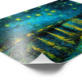 Van Gogh Sterrennacht over de Rhône Foto Afdruk (Hoek)