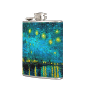 Van Gogh Sterrennacht over de Rhône Heupfles (Links)