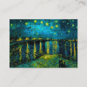 Van Gogh Sterrennacht over de Rhône Informatiekaartje