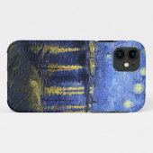 Van Gogh Sterrennacht over de Rhone iPhone Case (Achterkant (horizontaal))
