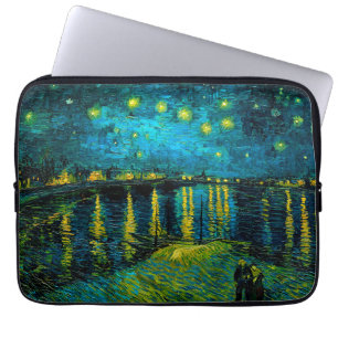 Van Gogh Sterrennacht over de Rhône Laptop Sleeve