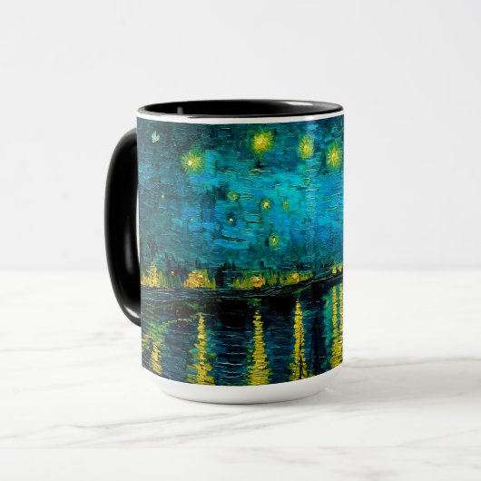 Van Gogh Sterrennacht over de Rhône Mok (Voorkant links)