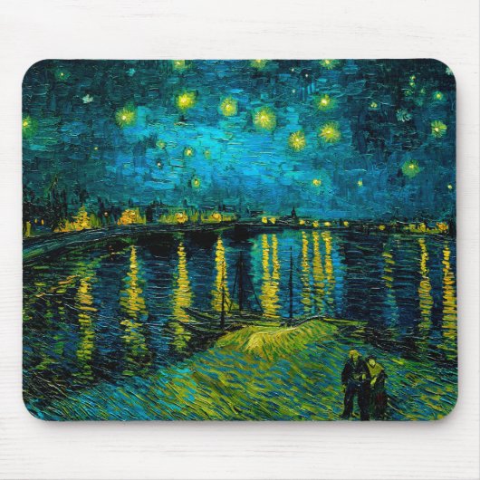 Van Gogh Sterrennacht over de Rhône Muismat (Voorkant)