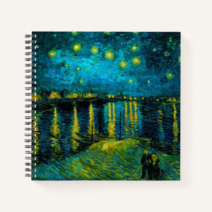 Van Gogh Sterrennacht over de Rhône Notitieboek