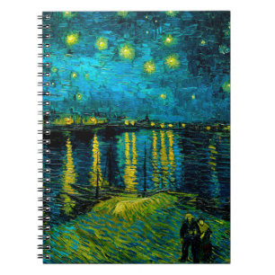 Van Gogh Sterrennacht over de Rhône Notitieboek