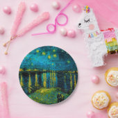 Van Gogh Sterrennacht over de Rhône Papieren Bordje (Feest)