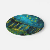 Van Gogh Sterrennacht over de Rhône Papieren Bordje (Gekanteld)